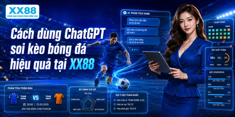 Cách dùng ChatGPT soi kèo bóng đá hiệu quả tại XX88